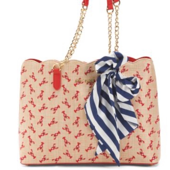 Betsey Johnson Handbags - Betsey Johnson faux straw lobster purse